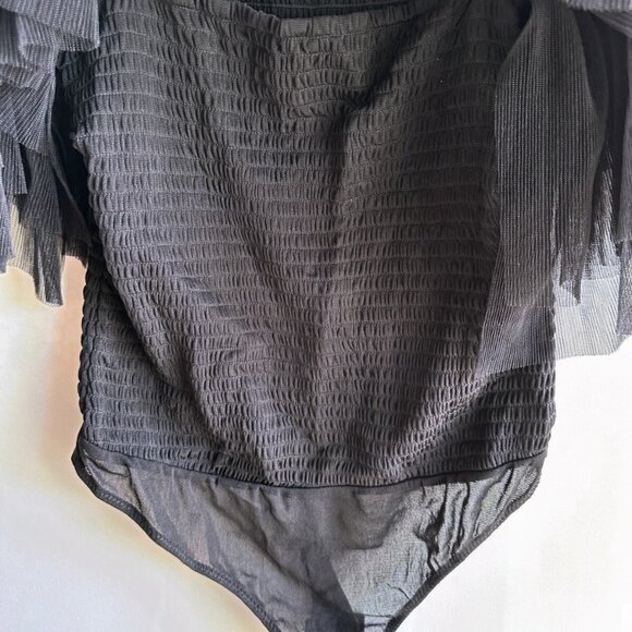 NWOT FREE PEOPLE INTIMATELY WOMEN'S Bodysuit M L BLACK FP Kill The Light - Picture 8 of 11